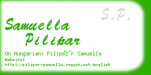 samuella pilipar business card